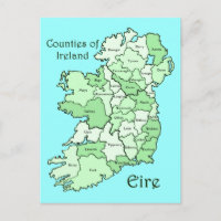 Counties of Ireland Map