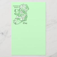 Counties of Ireland Map