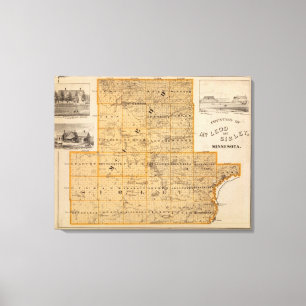 Counties of McLeod and Sibley, Minnesota Canvas Print