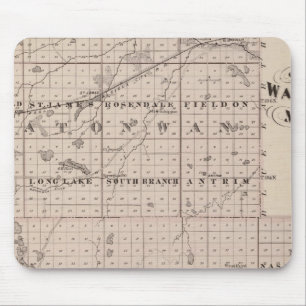 Counties of Watonwan and Martin, Minnesota Mouse Mat