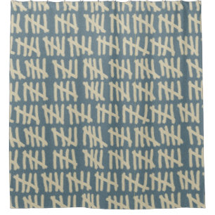 Counting Days Bigger Print Cream on any Colour Shower Curtain