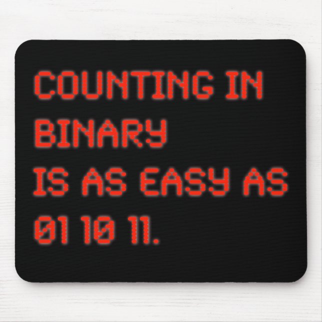 Counting in Binary Mouse Mat (Front)