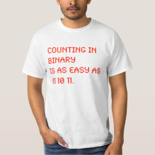 Counting in Binary T-Shirt