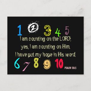 Counting On The Lord Postcard