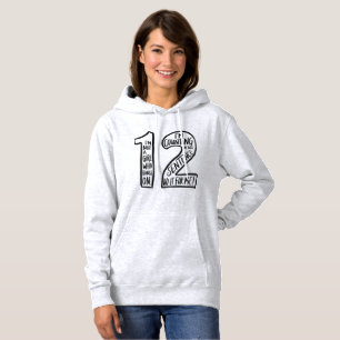 Counting Sentences: Witty Typography Hoodie