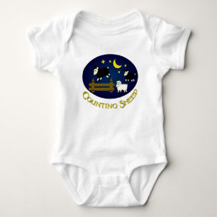 Counting Sheep Baby Bodysuit