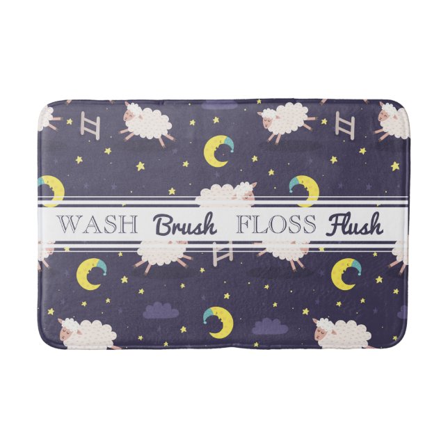 Counting Sheep Bath Mat (Front)