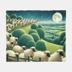 Counting Sheep Fleece Blanket