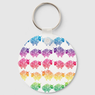 Counting Sheep Key Ring