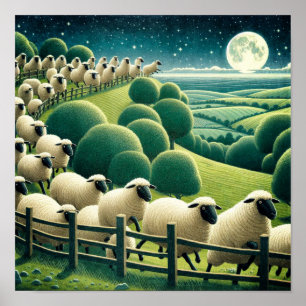 Counting Sheep Poster
