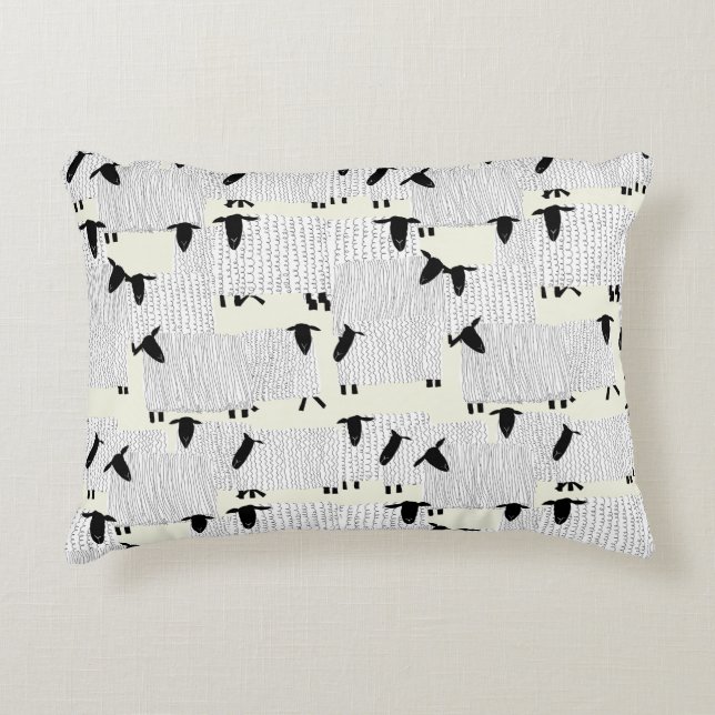 Counting Sheep, sleepy sheepy pillow (Front)