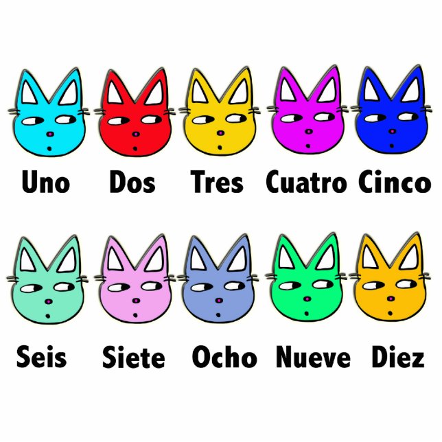 Counting Spanish Cats Photo Sculpture Decoration (Front)