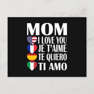 Countries Flag Happy Mothers Day Gift For Mom Postcard