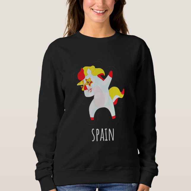 Countries Flags Unicorn Designs - Dabbing Unicorn  Sweatshirt (Front)