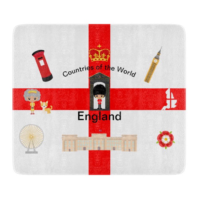 Countries of the World - England 1 Cutting Board (Front)