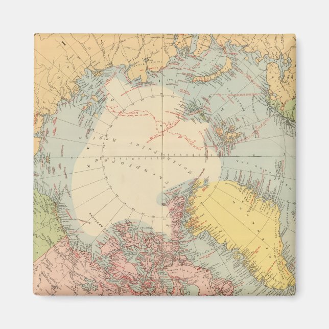 Countries round North Pole Magnet (Front)