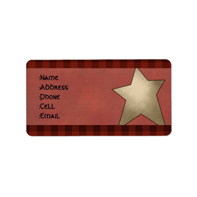 Country address labels (Front)