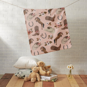 Country and Floral Baby Blanket