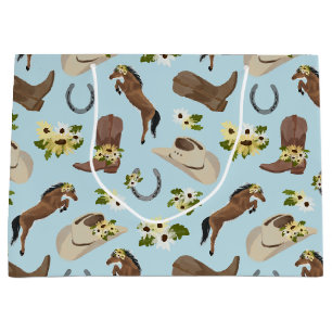 Country and Floral Large Gift Bag