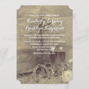 Country and Rustic Wedding Invitation