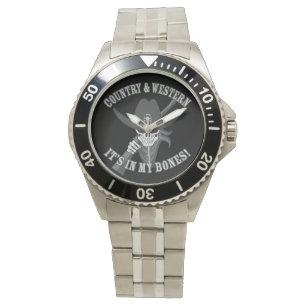 Country and Western Skull Watch