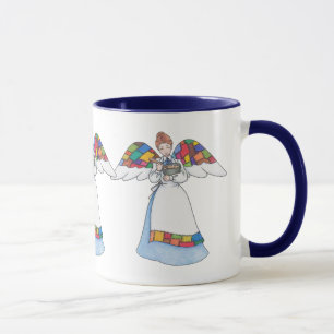 Country Angel (Blue) Mug