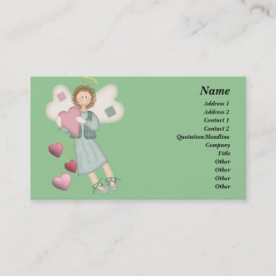 Country Angel with Hearts Business Card