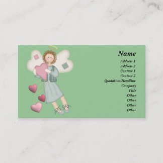 Country Angel with Hearts Business Card