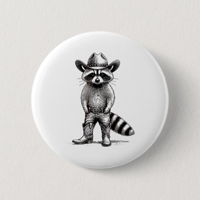 Country Animal Themed For Men, Women &amp; Youth V 6 Cm Round Badge (Front)