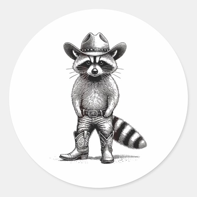 Country Animal Themed For Men, Women &amp; Youth V Classic Round Sticker (Front)