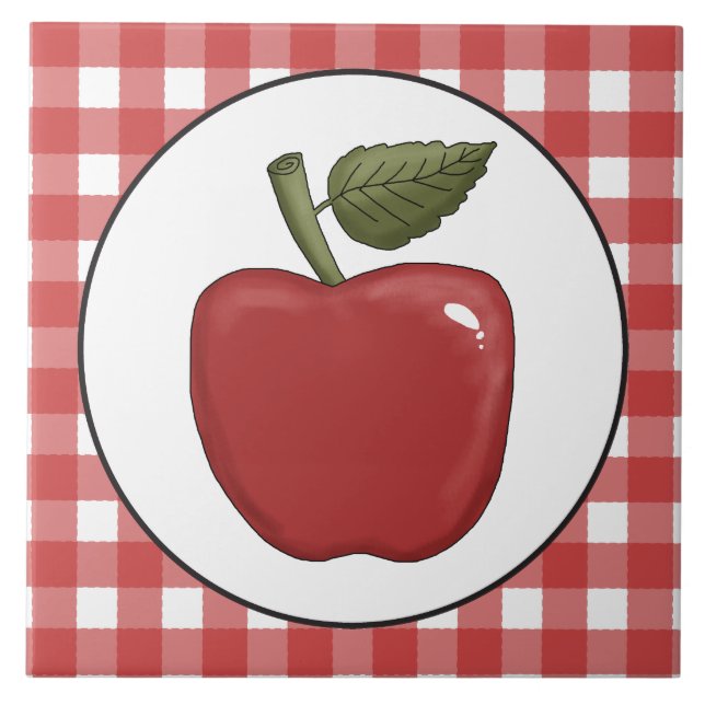 Country Apple fruit fun tile (Front)