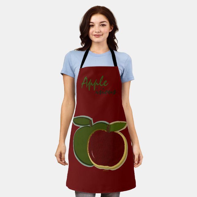 Country Apples Apple Fruit Fruits Kitchen Baking Apron (Worn)