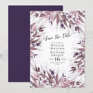 Country art floral wedding invite, invitation