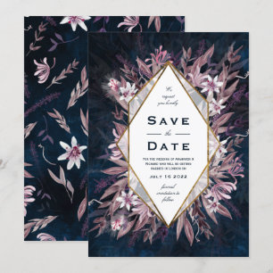 Country art floral wedding invite, invitation