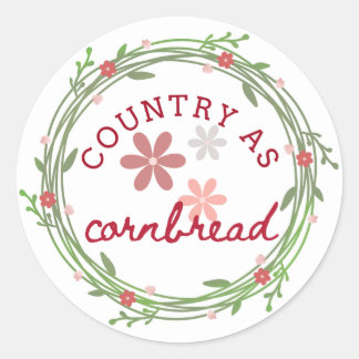 Country as Cornbread Sticker