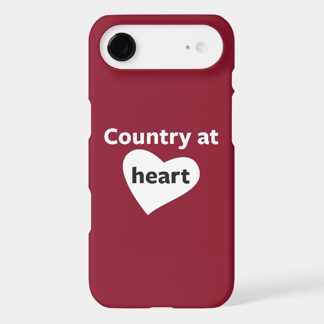 Country at Heart Case-Mate iPhone Case (Back)
