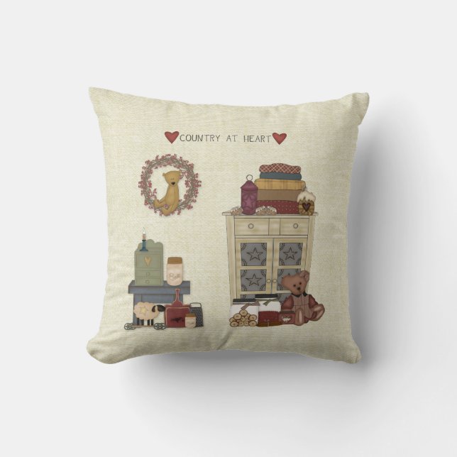 Country at Heart Cushion (Front)