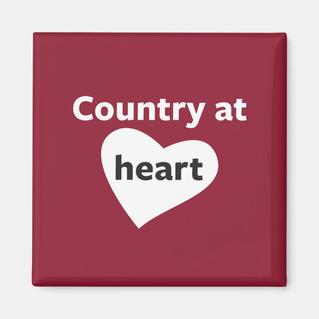 Country at Heart Magnet (Front)