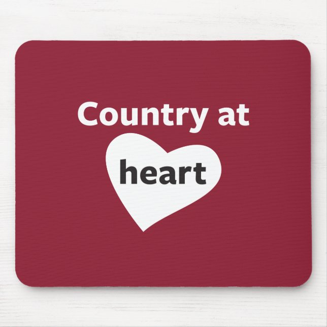 Country at Heart Mouse Mat (Front)