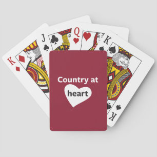 Country at Heart Playing Cards