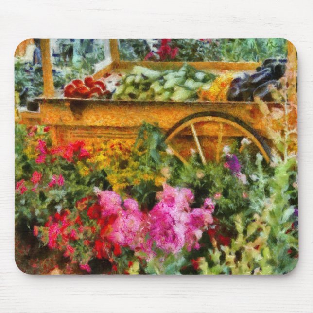Country - At the farmers market Mouse Mat (Front)