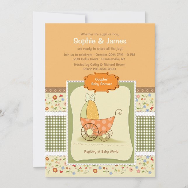 Country Baby Shower Invitation (Front)
