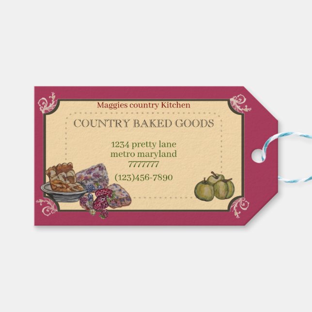 COUNTRY BAKED GOODS TAG (Front (Horizontal))