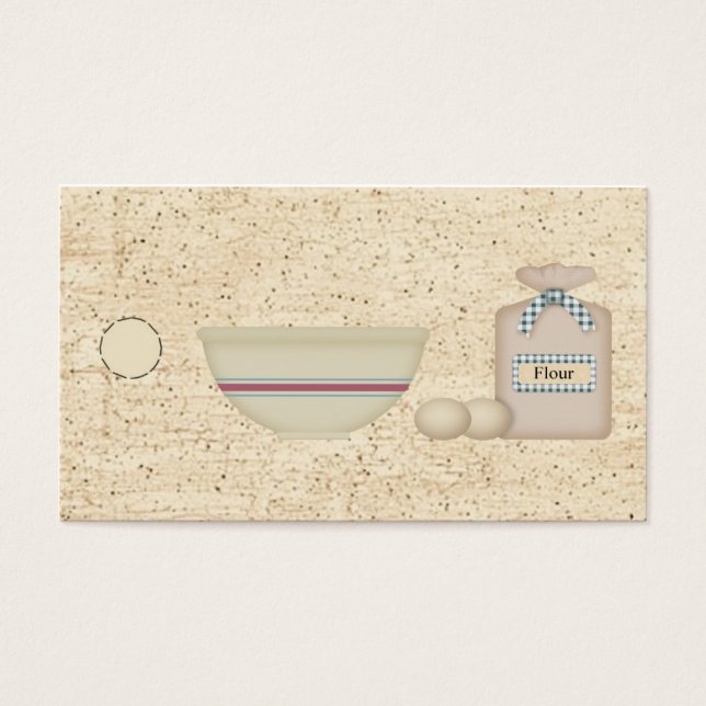 Country Baking Hang Tag / Gift Tag (Front)