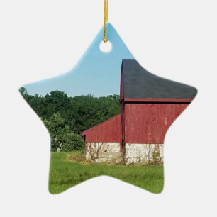 Country Barn Ceramic Tree Decoration