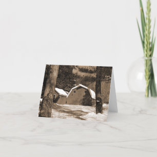 Country Barn Holiday Card