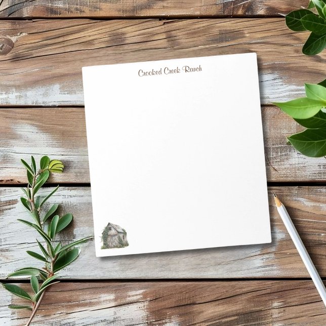 Country Barn Personalised Notepad (Creator Uploaded)