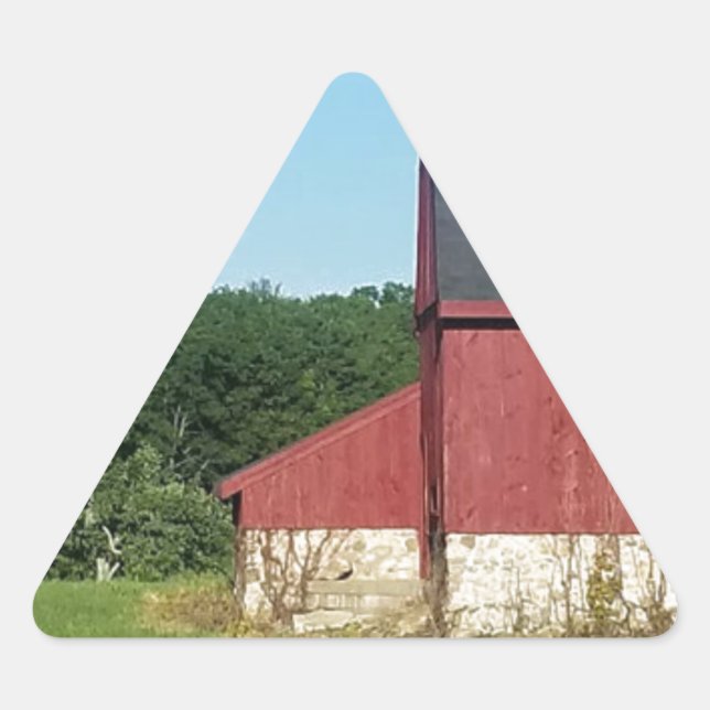 Country Barn Triangle Sticker (Front)