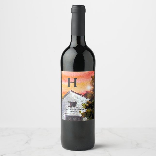 Country Barn Wine Label (Front)