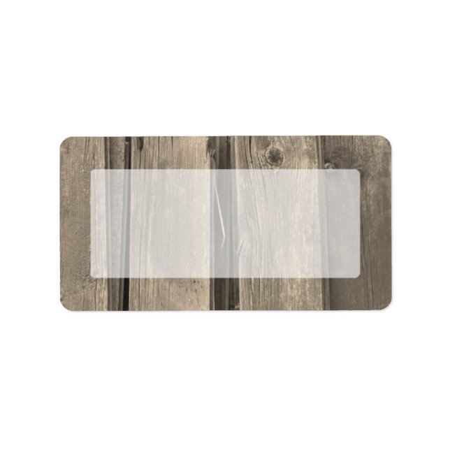Country Barn Wood Label (Front)